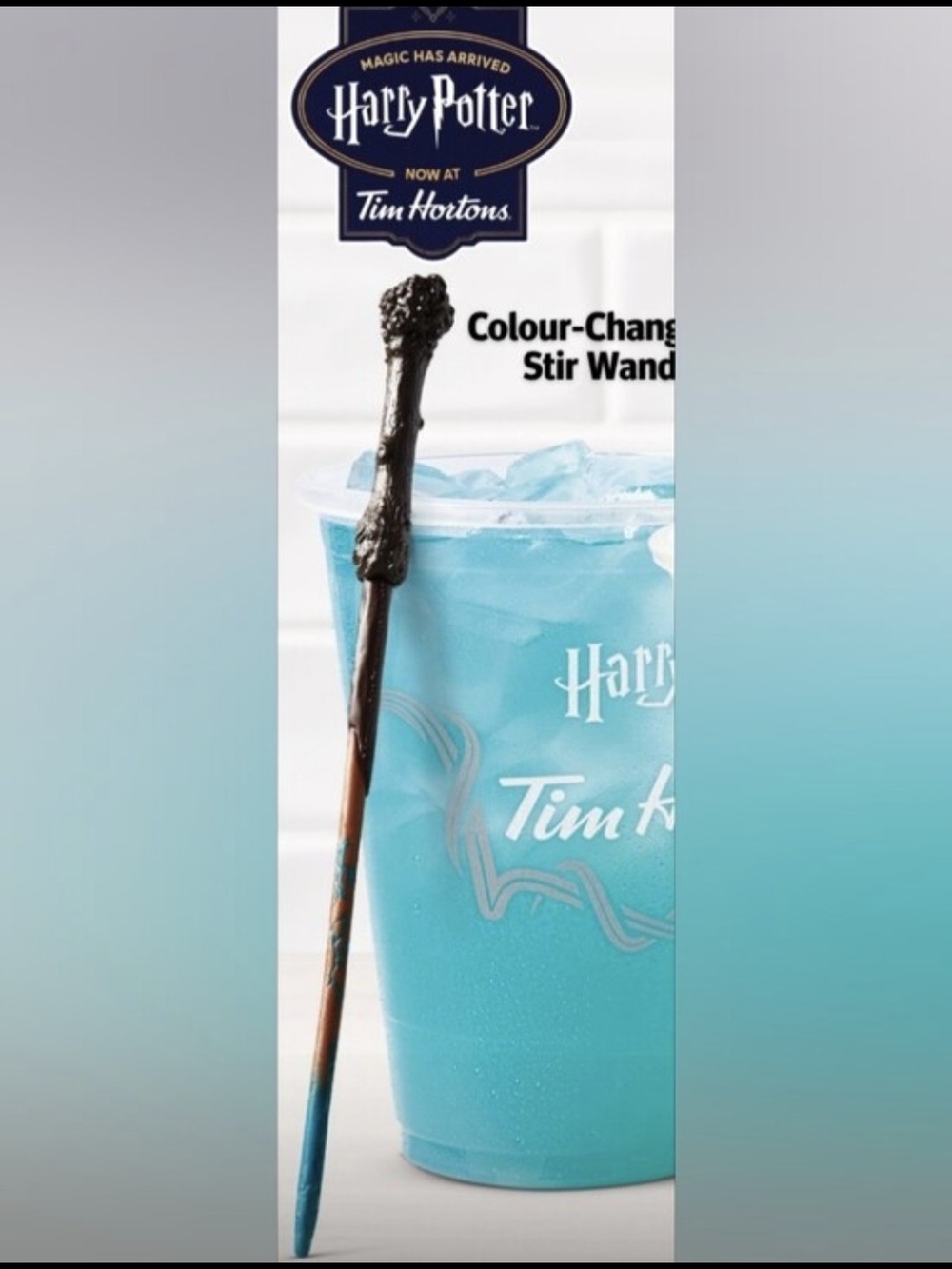 Tim Hortons Limited Edition Harry Potter Colour Changing Stir Wand brand new